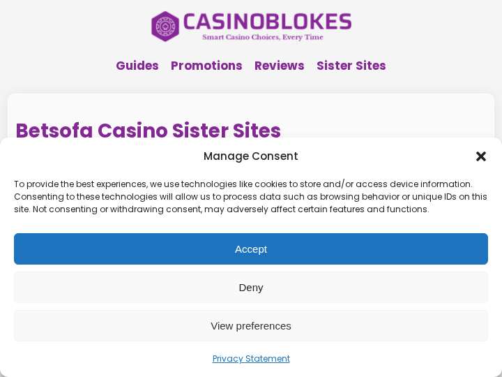 Betsofa Affiliates website preview