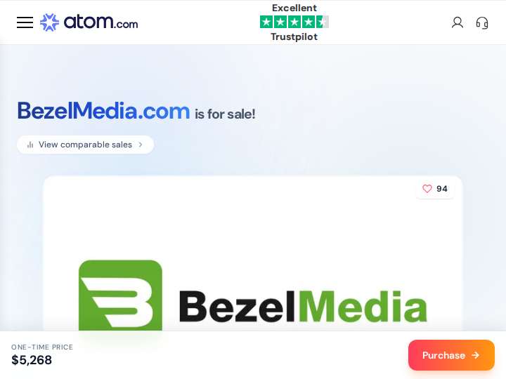 Bezel Media website preview