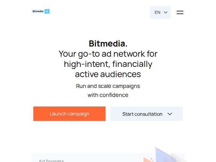 Bitmedia website preview