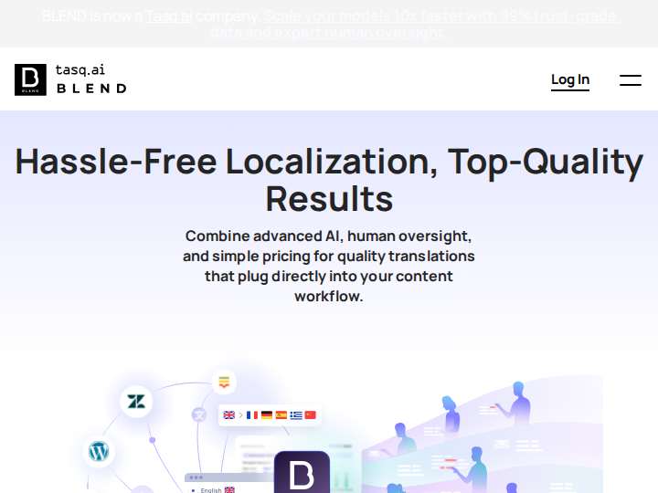 BLEND website preview