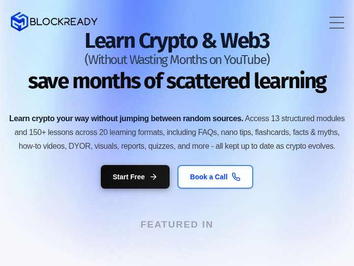 Blockready Affiliate Program website preview