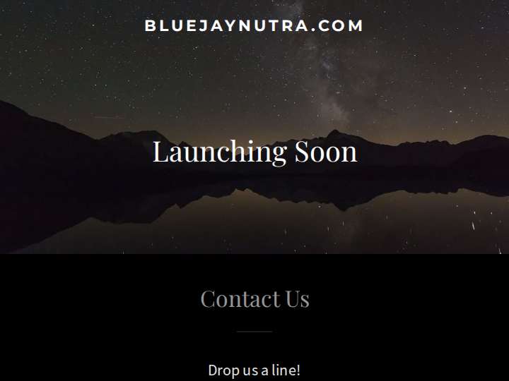 Blue Jay Nutra website preview