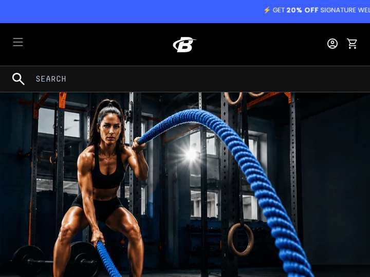 Bodybuilding.com website preview