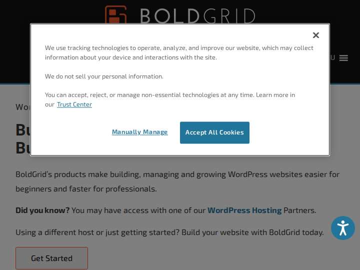 BoldGrid website preview