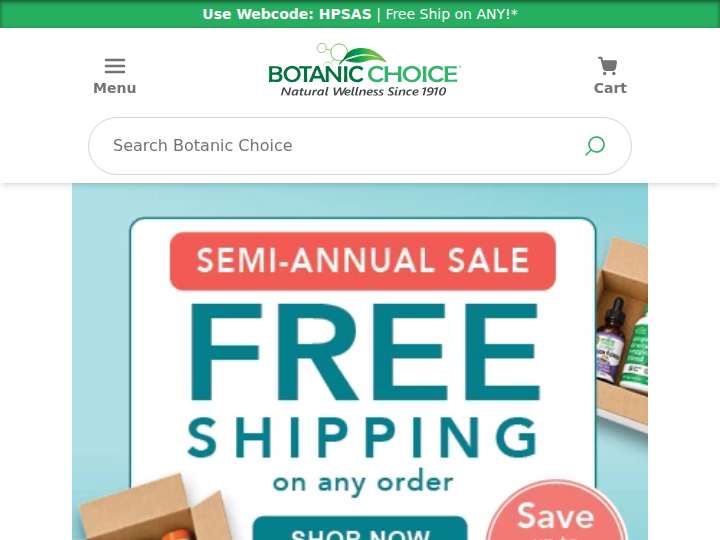 Botanic Choice website preview