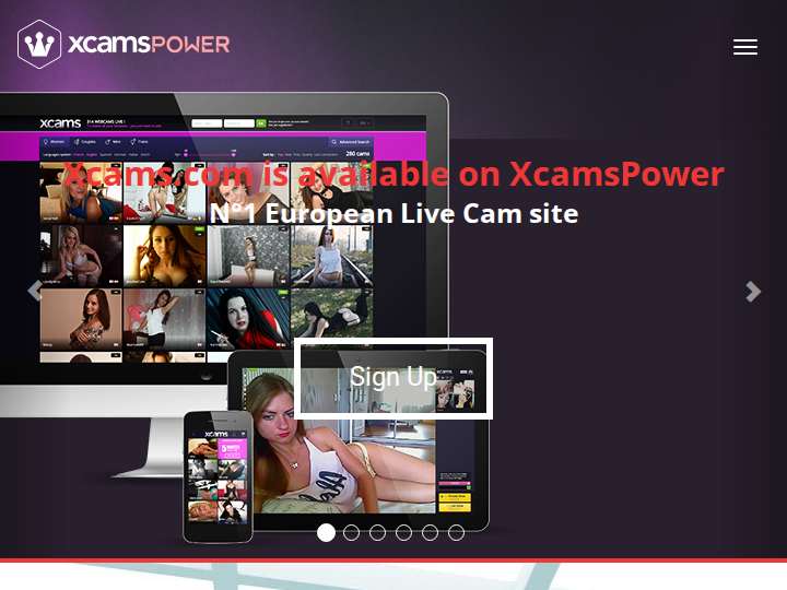 CamsPower Affiliate Program website preview