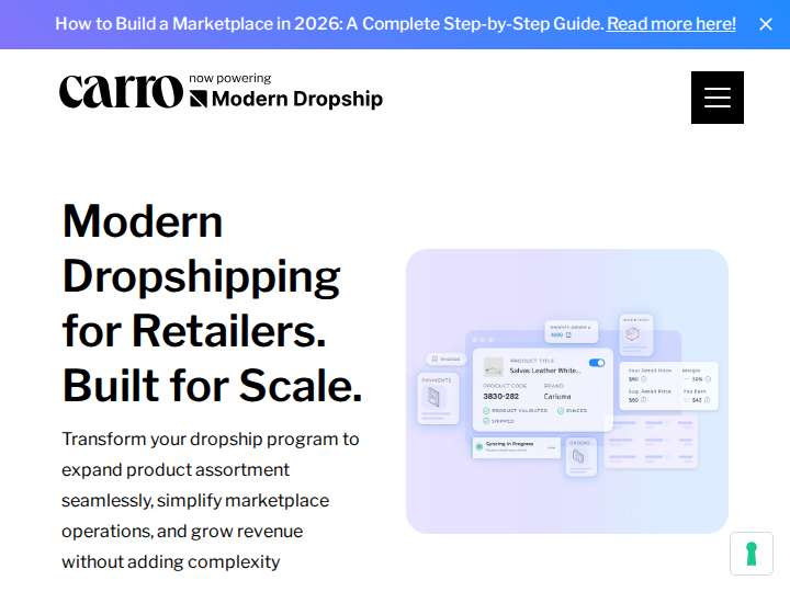 Carro Partner Program website preview