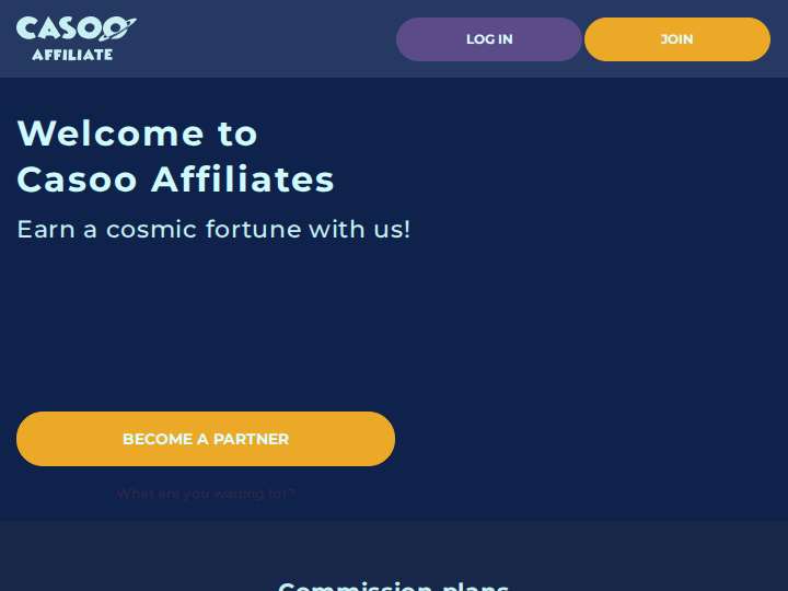 Casoo Affiliates website preview