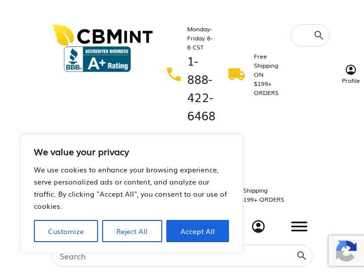 CBMint website preview
