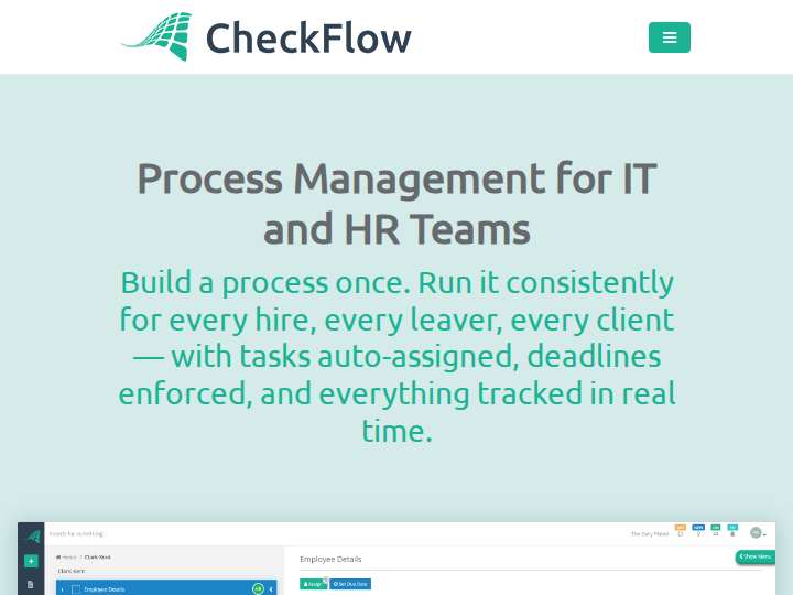 CheckFlow website preview