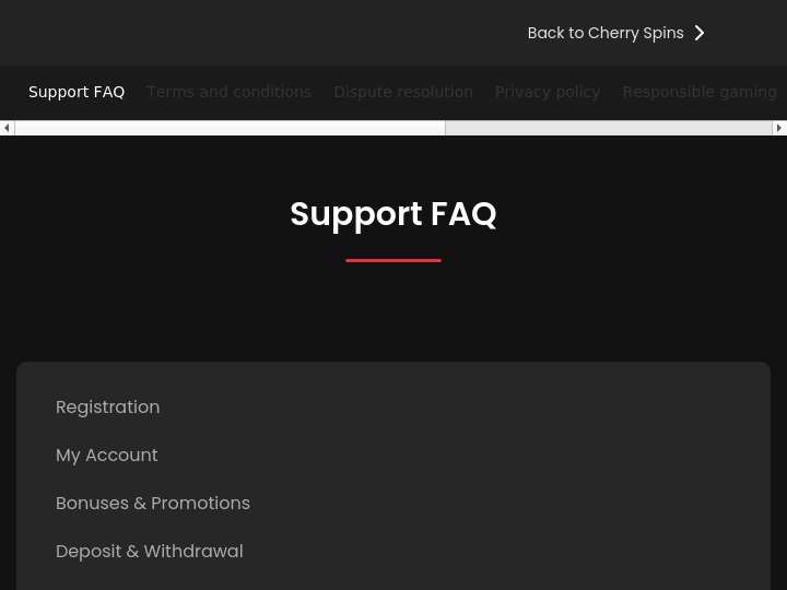 Cherry Spins Affiliates website preview