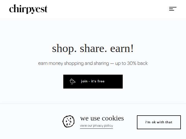 Chirpyest Affiliate Marketing website preview