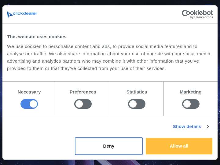 ClickDealer website preview