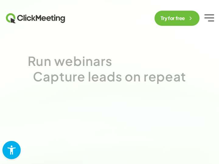 ClickMeeting website preview