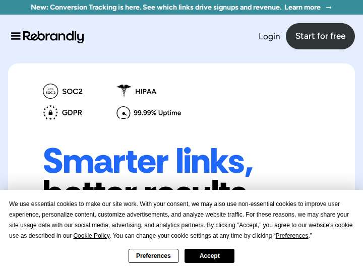 ClickMeter website preview