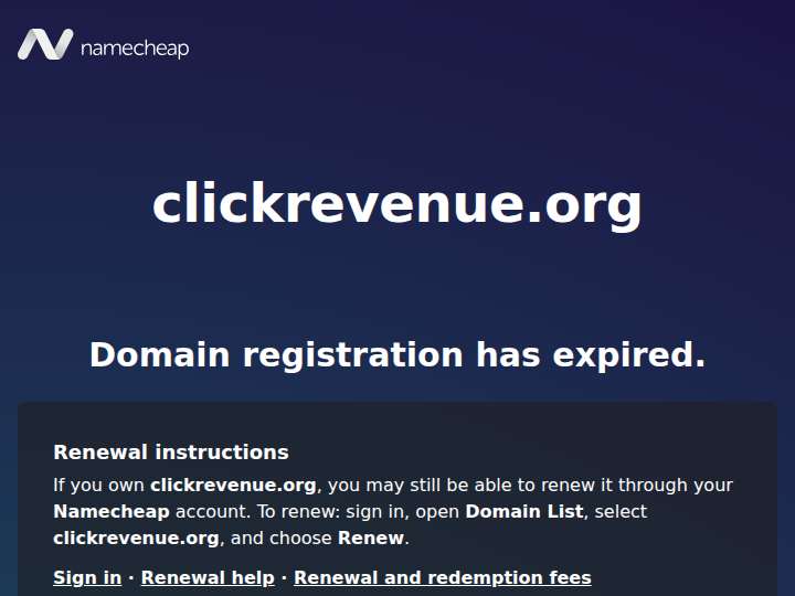 ClickRevenue.org website preview