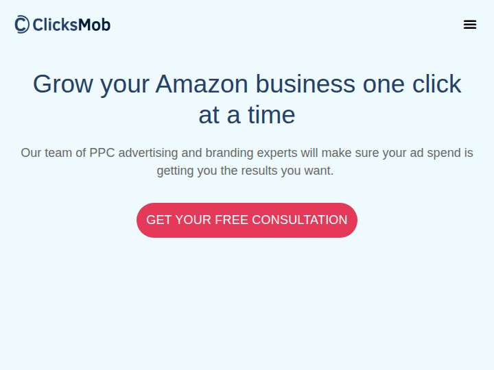 ClicksMob website preview