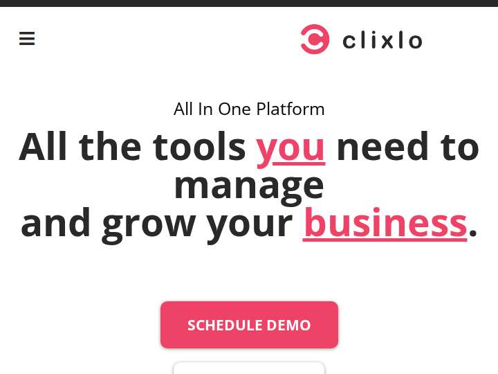 Clixlo website preview