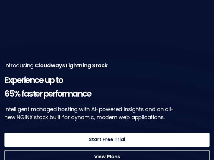 Cloudways website preview