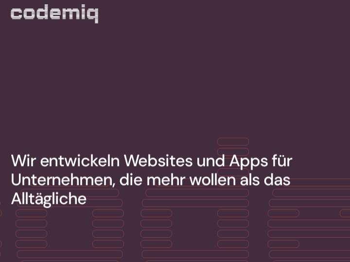 codemiq KG website preview