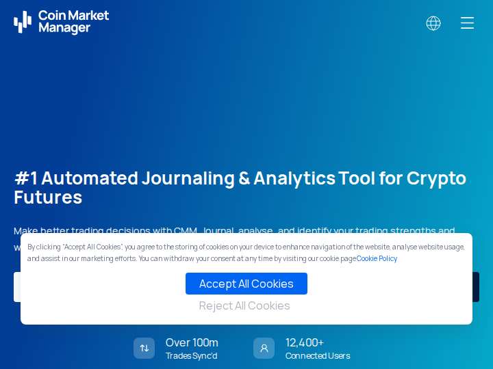 Coin Market Manager Affiliate Program website preview