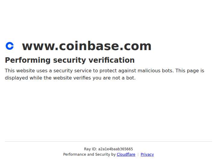 Coinbase website preview