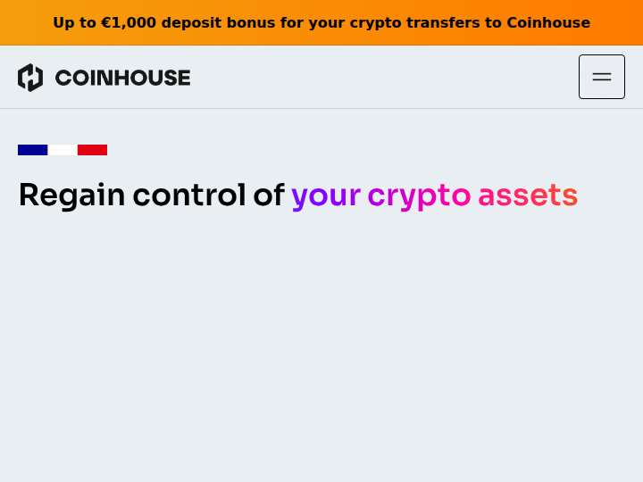 Coinhouse website preview