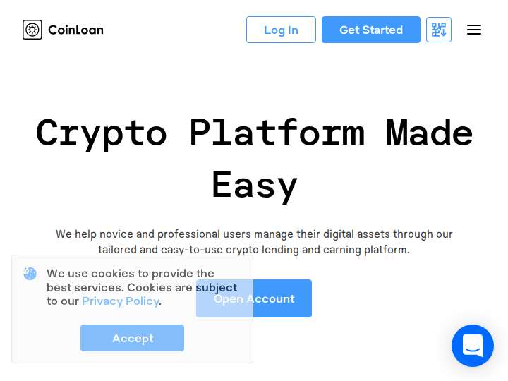 CoinLoan Affiliate Program website preview