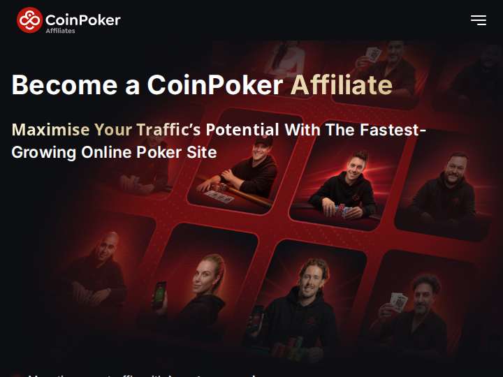 CoinPoker Affiliates website preview