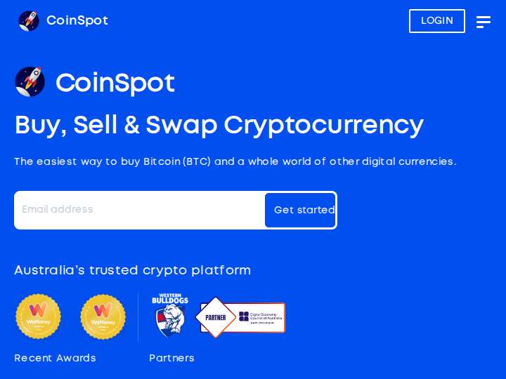 CoinSpot website preview