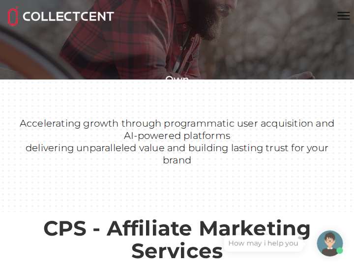 Collectcent website preview