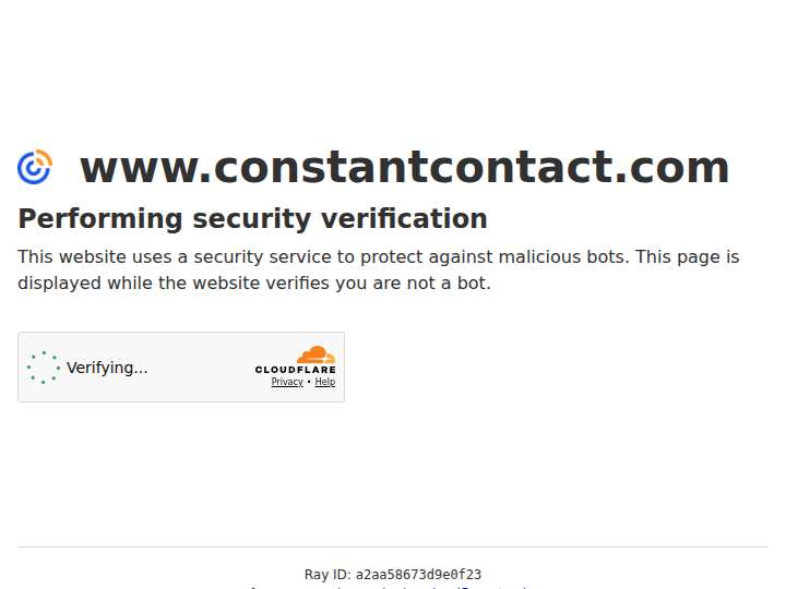Constant Contact website preview