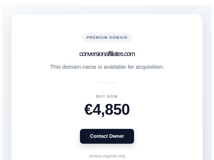 Conversion Affiliates website preview
