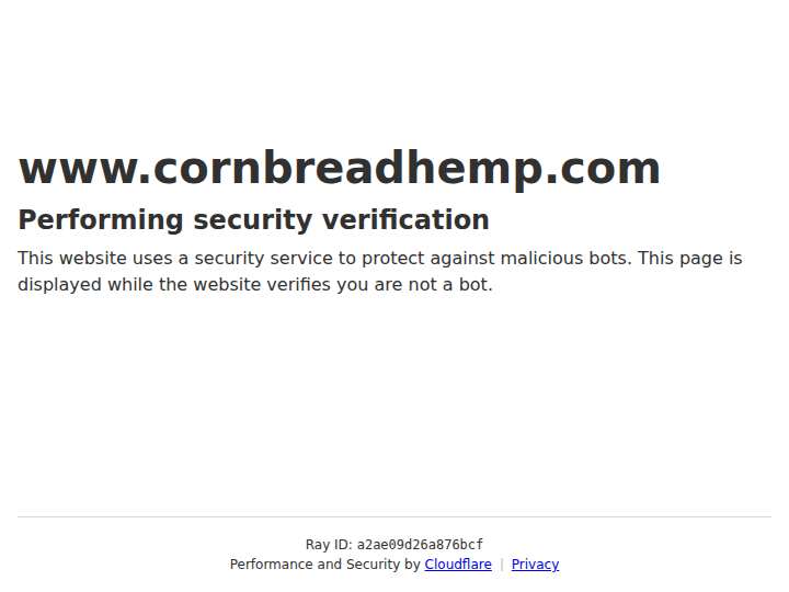 Cornbread Hemp website preview