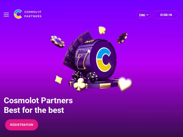 Cosmolot Partners website preview