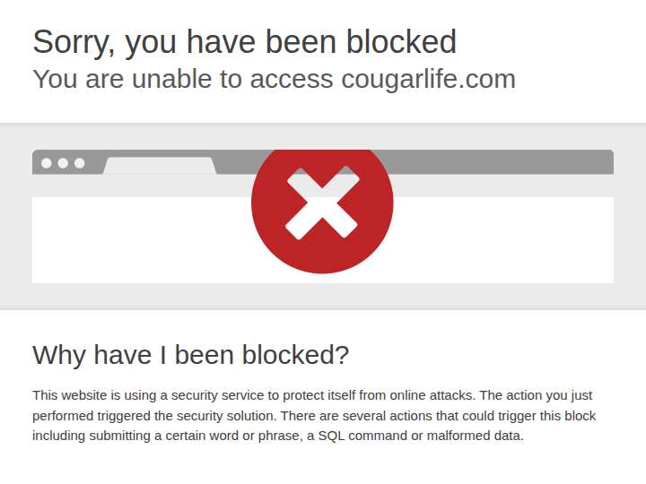 Cougar Life website preview