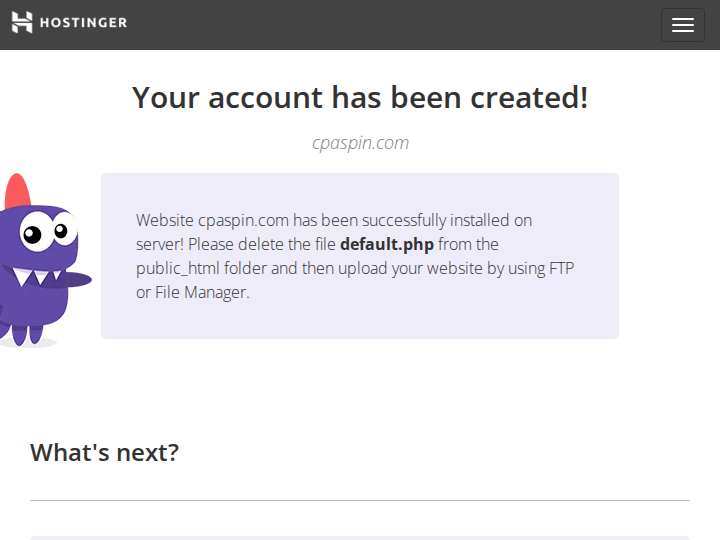 CpaSpin website preview