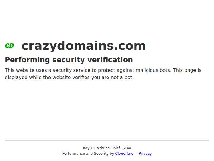 Crazy Domains website preview