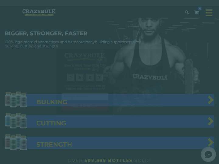 CrazyBulk website preview