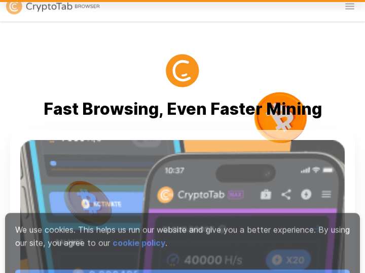 CryptoTab Affiliate website preview
