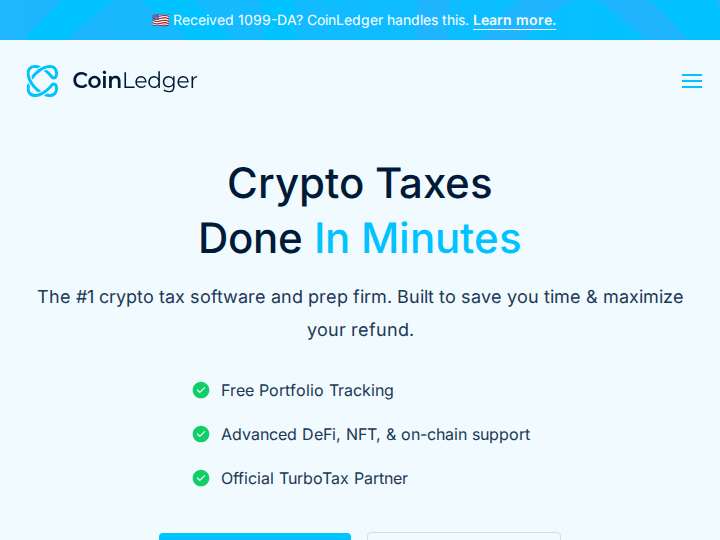 CryptoTrader.Tax website preview