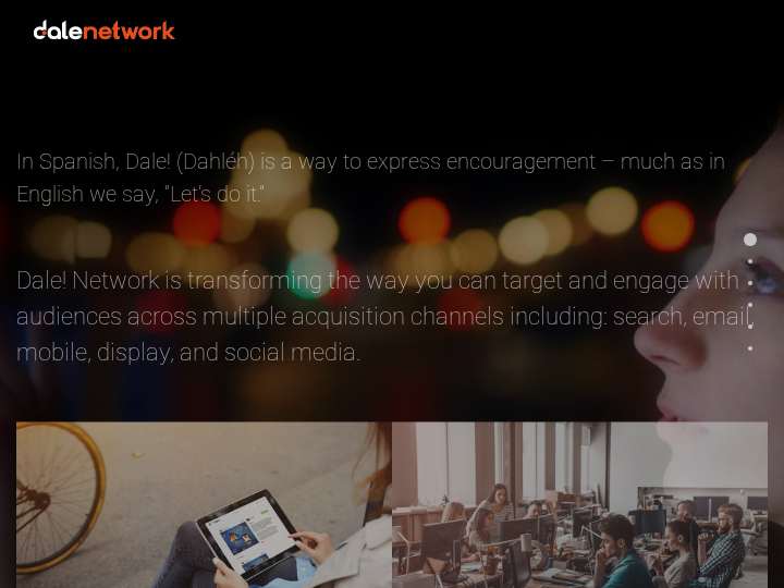Dale! Network website preview