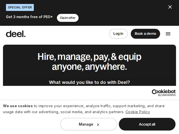Deel Affiliate Program website preview
