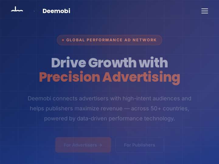 Deemobi website preview
