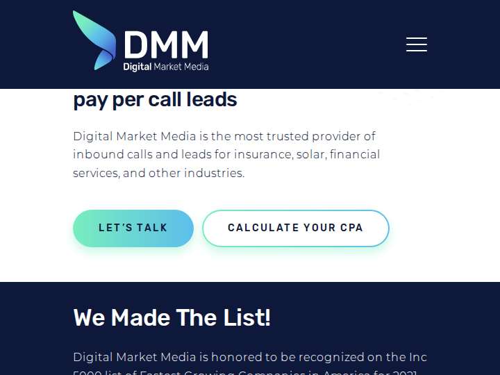 Digital Market Media website preview