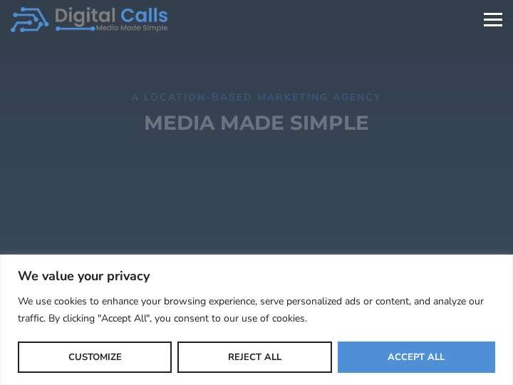 DigitalCalls website preview