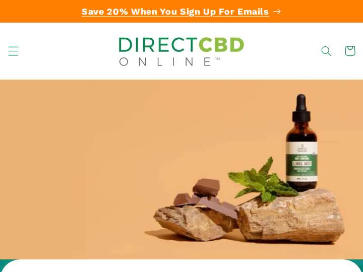 Direct CBD Online website preview