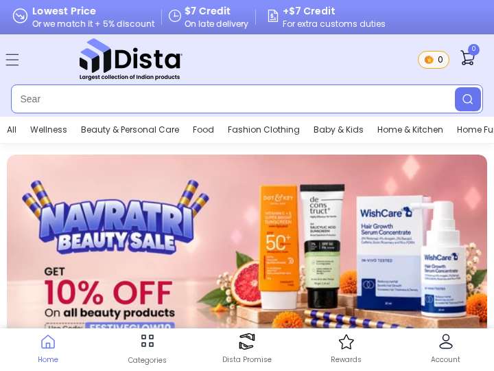 Distacart website preview