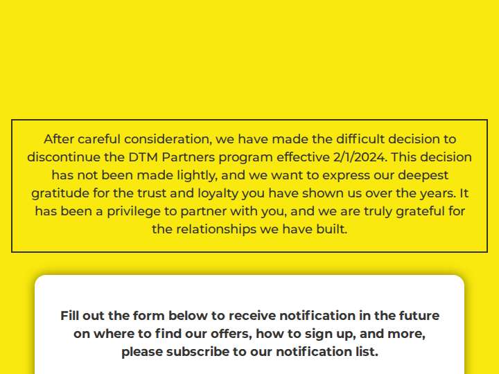 DTM Partners website preview