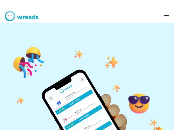 Dwreads website preview